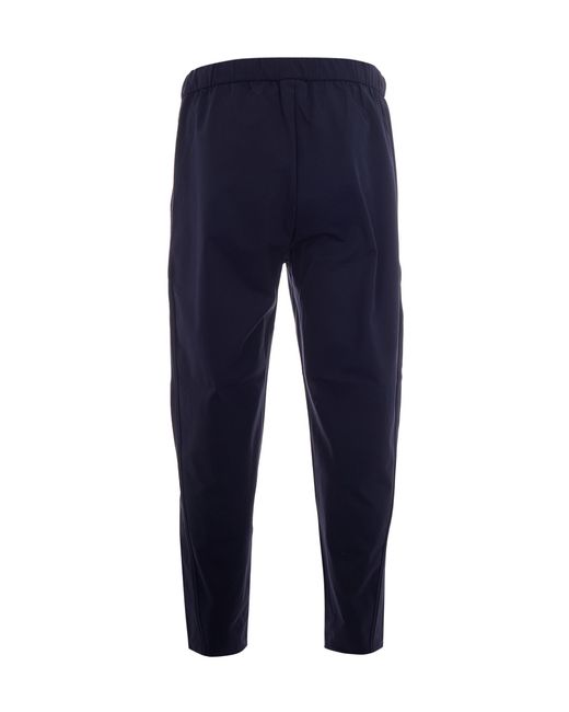 EA7 Blue Elastic Waist Casual Pants for men