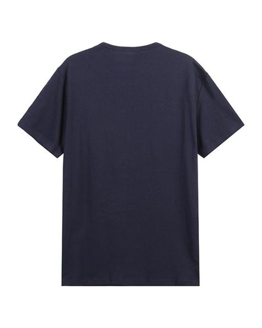 Emporio Armani Blue Round Collar Short-Sleeve T-Shirt Two-Piece Set for men