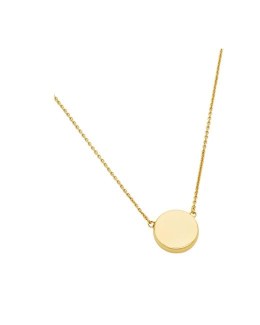 Marc Jacobs Metallic The Button Pendant Necklace