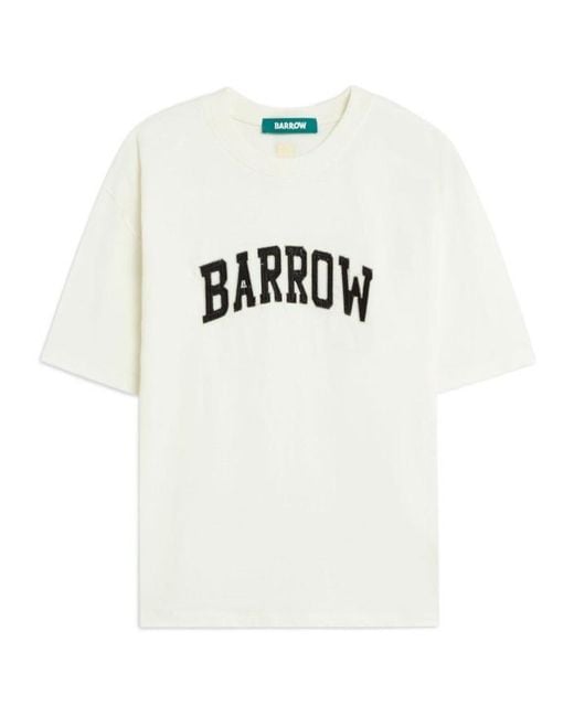 Barrow White Logo Jersey T-Shirt for men