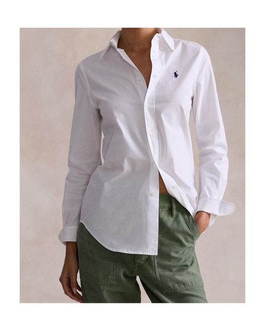 Polo Ralph Lauren Purple Stretch Slim Fit Shirt