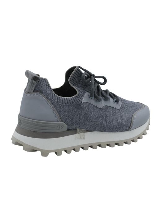 Eleventy Blue Textured Lace-Up Low-Tops for men