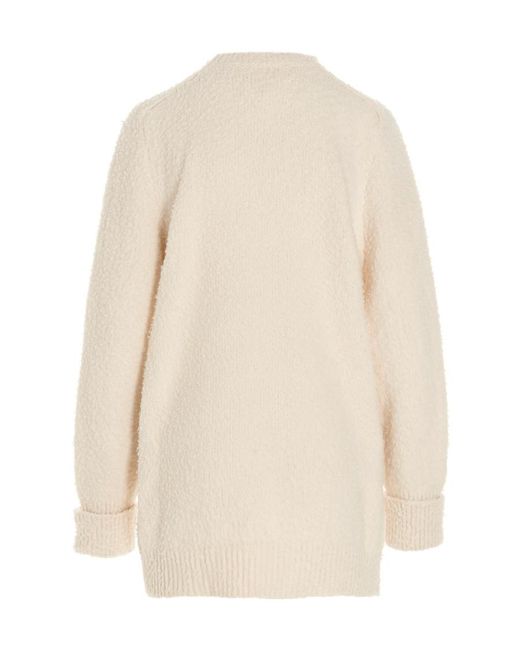 Maison Margiela White Crewneck Long Sleeved Jumper