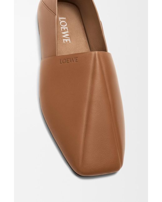 Loewe Brown Square-Toe Casual Shoes for men