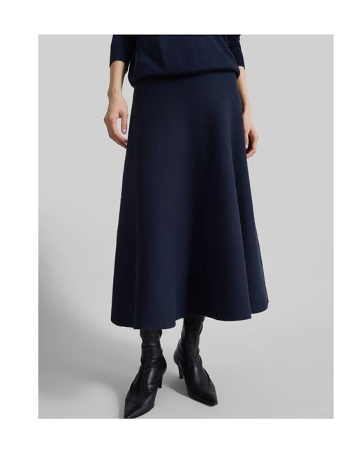 Frankie Shop Blue July Knit Midi Skirt
