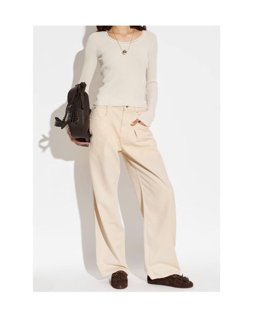 Isabel Marant Brown Lace-Up Loafers