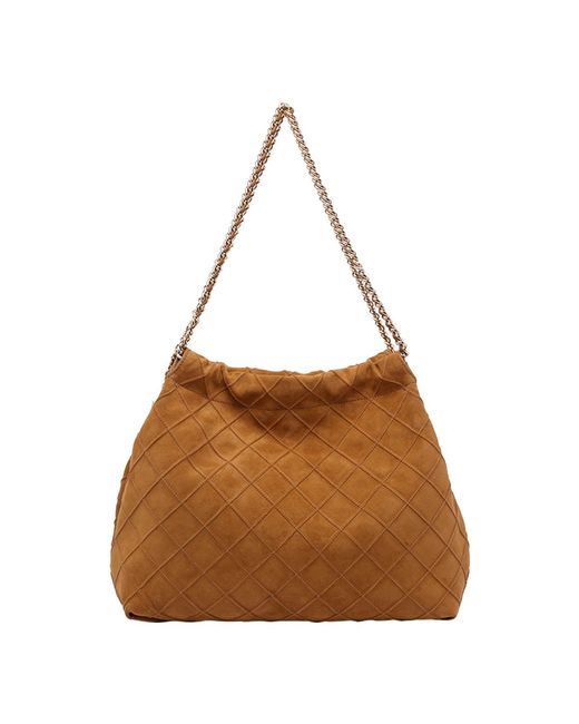 Tory Burch Brown Chain-Linked Shoulder Bag