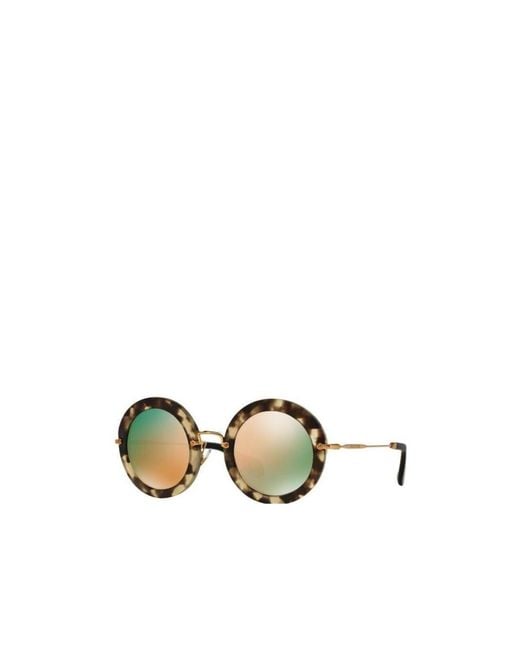 Miu Miu Metallic Logo Sunglasses