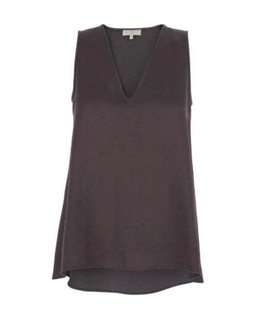 Antonelli Brown V-Neck Blouse