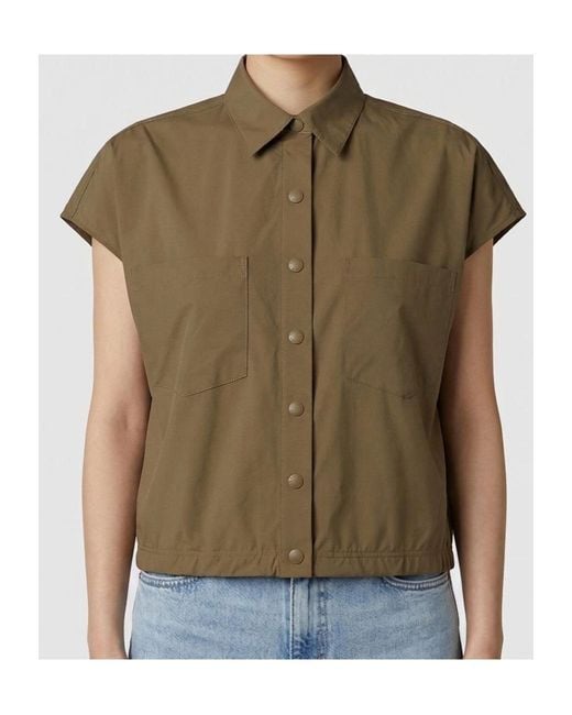 Save The Duck Green Pocket Collared Shirt