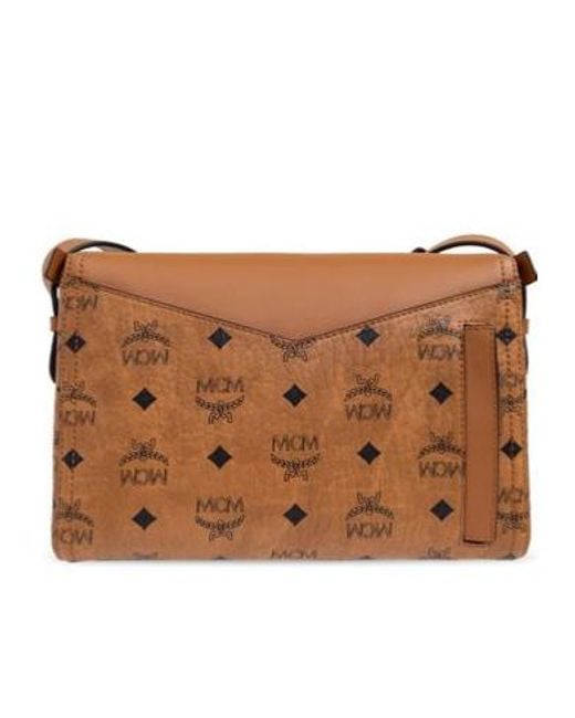 MCM Brown Diamant 3D Shoulder Bag