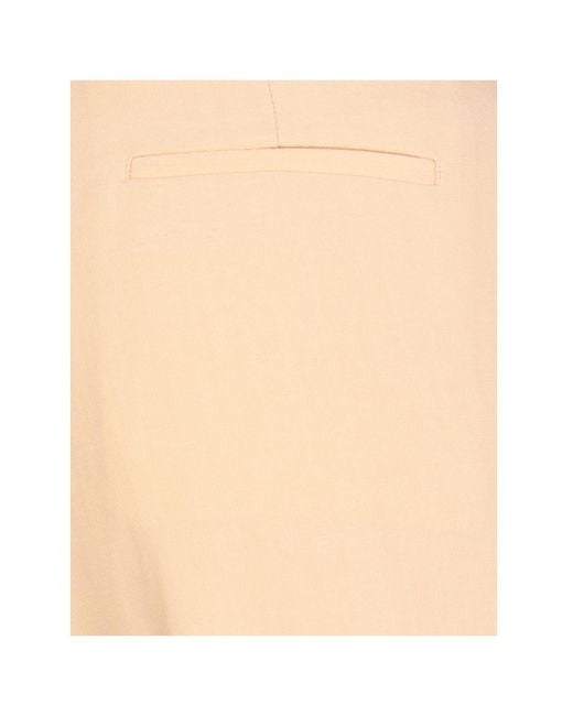 Fabiana Filippi Natural Regular Fit Cropped Trousers