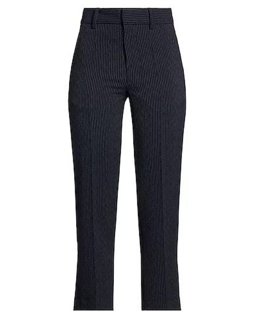 Isabel Marant Blue Slim-Fit Striped Trousers