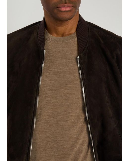 Tom Ford Brown Crew-Neck Wool Jumper for men