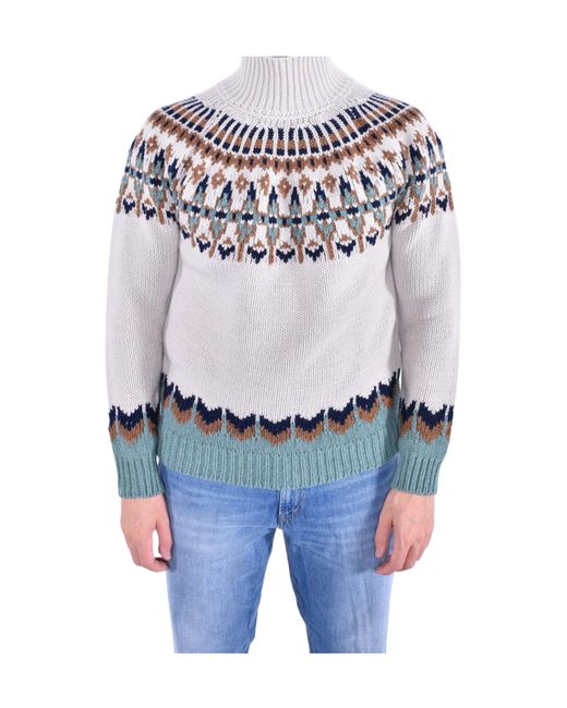 Dondup Blue Printed Sweater for men