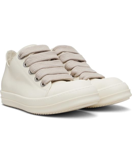 Rick Owens White Sports Shoes for men