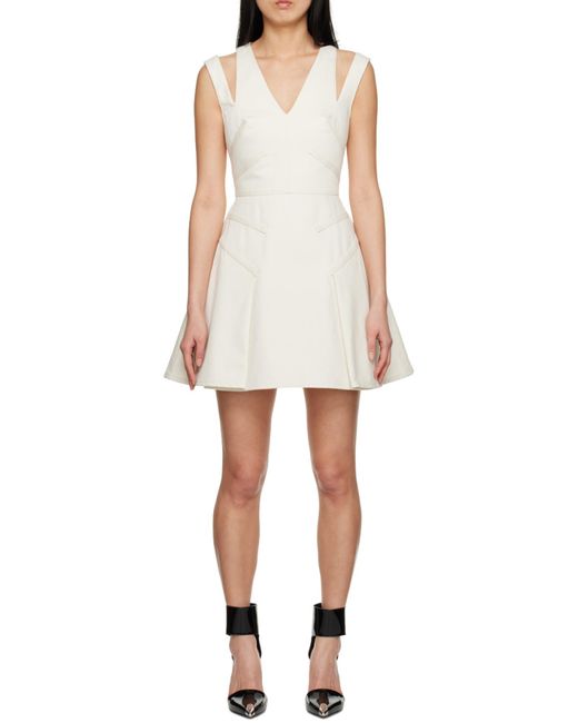 McQueen White Logo Dress