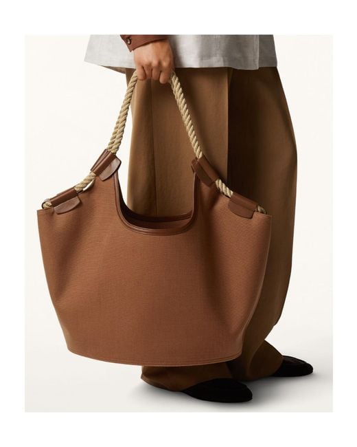 Loro Piana Brown Gioia Shopper