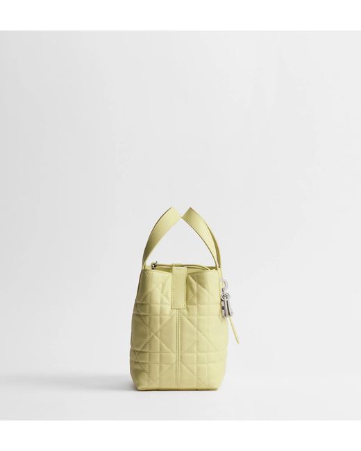 Dior Yellow Small Toujours Vertical Tote Bag