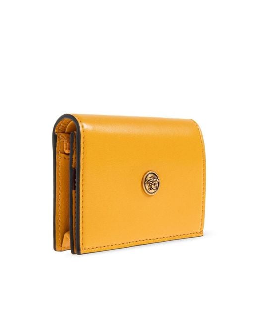 Versace Orange Leather Wallet