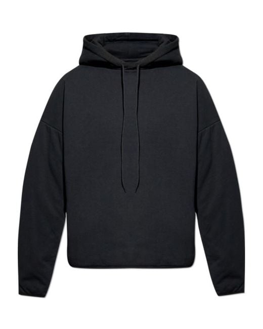 MM6 by Maison Margiela Blue Drawstring Hoodie for men