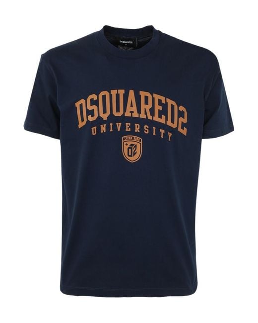 DSquared² Blue Cool Fit Tee Clothing for men