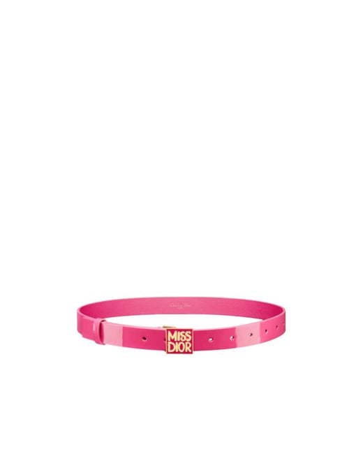 Dior Pink Miss Graffiti Belt