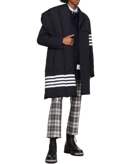 Thom Browne Blue 4-Bar Shirt Jacket for men