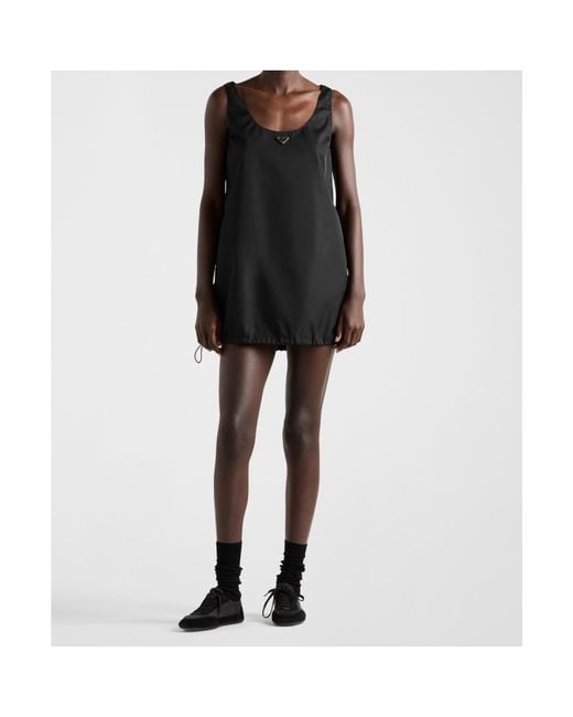 Prada Black Re-Nylon Mini-Dress