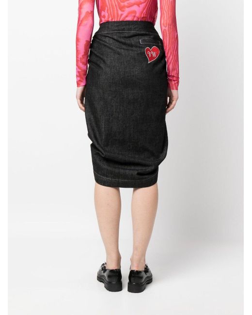 Vivienne Westwood Black Denim Skirt