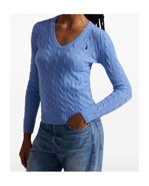 Polo Ralph Lauren Blue Cable-Knit Sweater