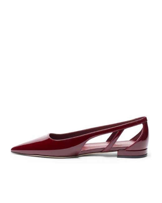 Stuart Weitzman Red Stuart Power Cutout Flat