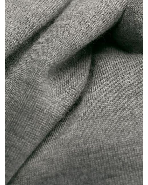 Brunello Cucinelli Gray Crewneck Knitted Jumper for men