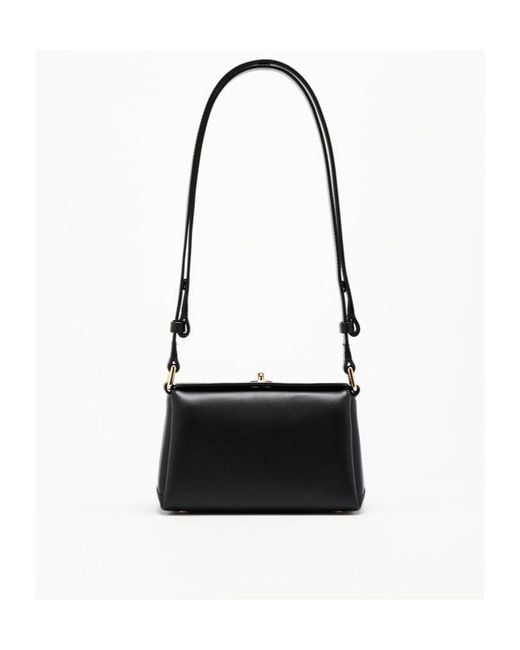 Plan C Black Logo Shoulder Bag