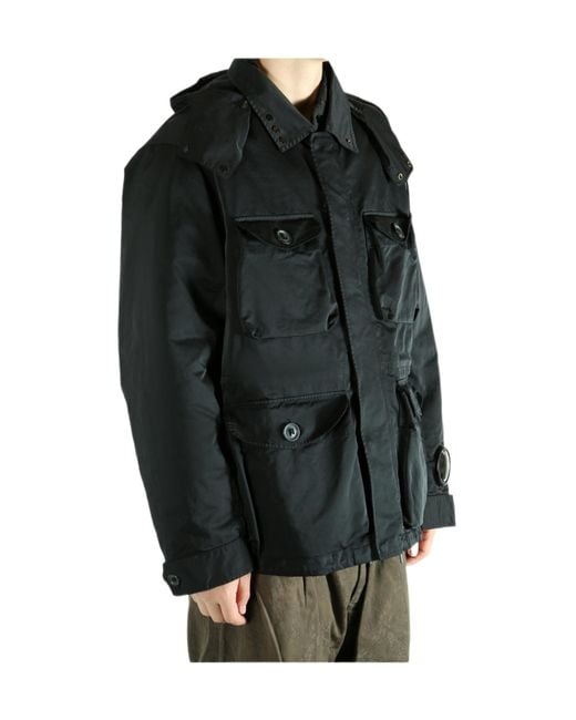 C P Company Black Medium Jacket for men