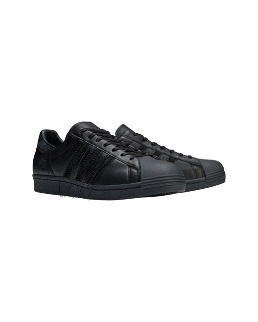 Y-3 Black Solid-Color Sneakers for men