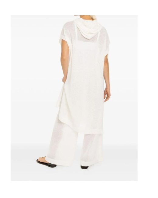 Brunello Cucinelli White Short Sleeve Blouse