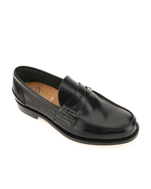 Church's Black Pembrey Polished Slip-On Loafers for men