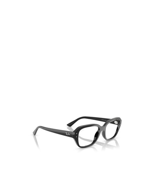 Ray-Ban White Full-Frame Plain Mirror for men