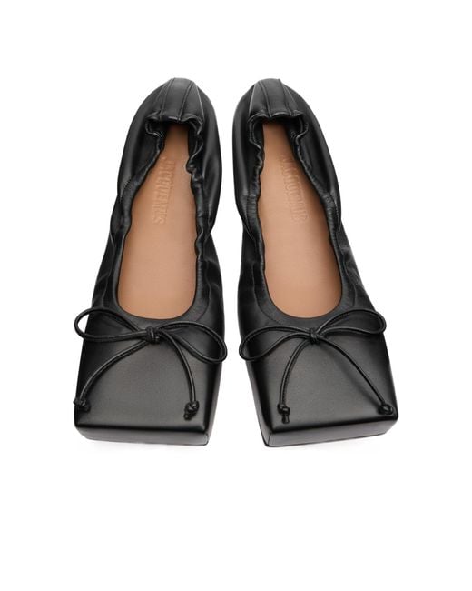 Jacquemus Black Les Ballerines Leather Ballet Flat