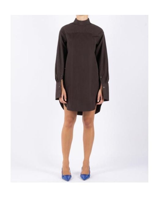 Dries Van Noten Brown Long-Sleeved Blouse