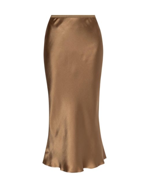Anine Bing Brown Elastic Waist Skirt