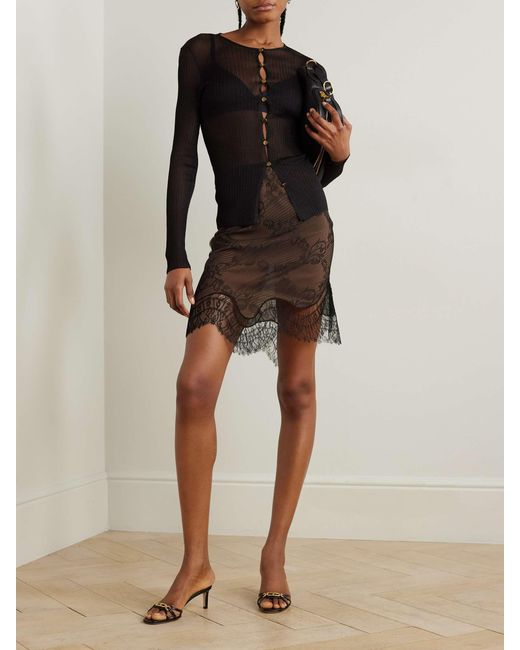 Tom Ford Brown Sector Skirt