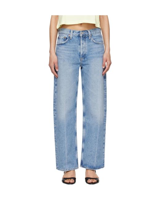 Agolde Blue Arc 29' Wide-Leg Jeans