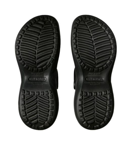 Balenciaga Black X Crocs X Mule Jibbitz Sandals