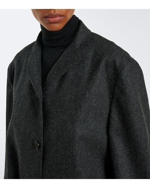 Jil Sander Black Wool Flannel Jacket