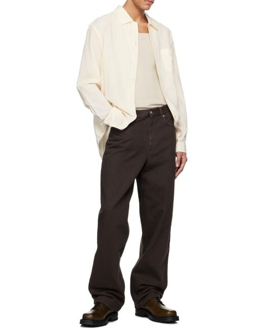 Séfr White Séfr Leo Voile Shirt for men
