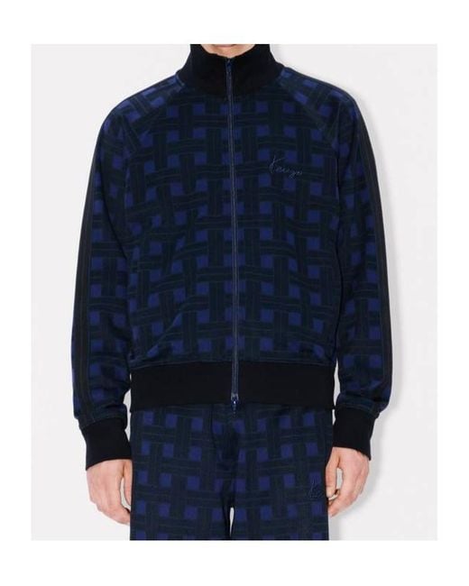 KENZO Blue Weave' Tracktop for men