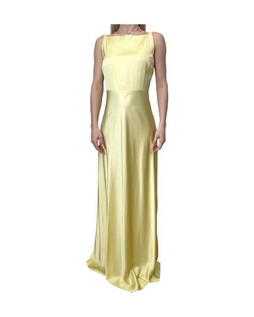 Liu Jo Metallic Long Satin Dress
