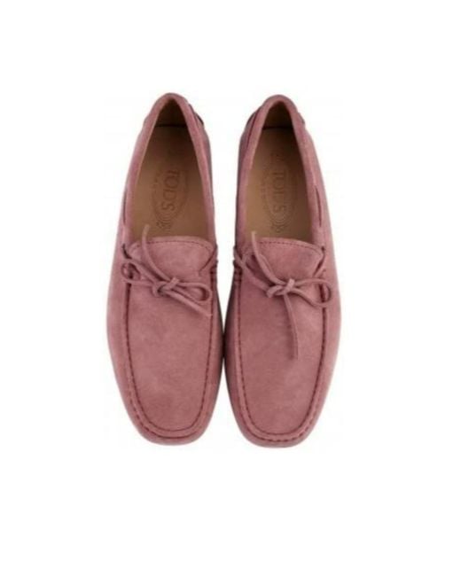 Tod's Purple Logo Details Business Casual Shoes for men